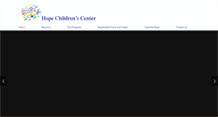 Desktop Screenshot of hopechildrenscenter.com